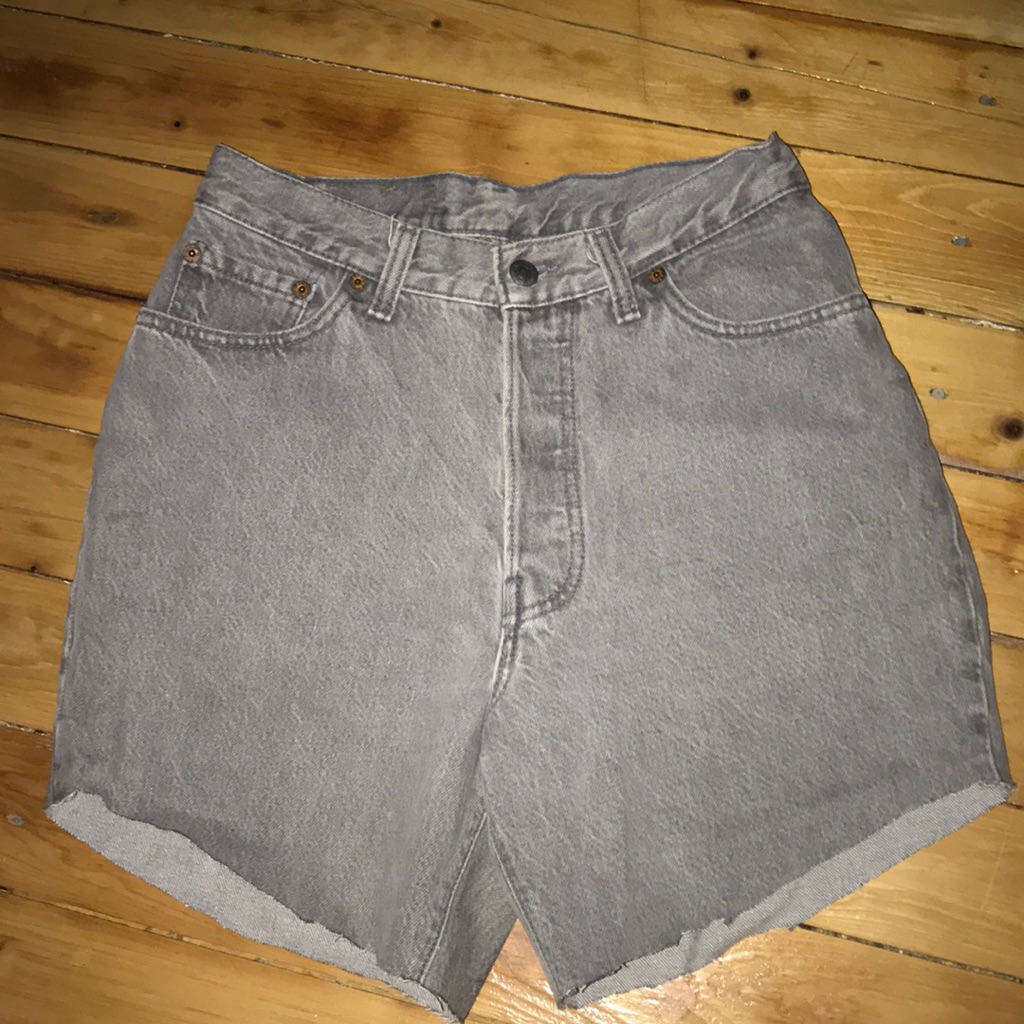 Amazing Grey Levi High Waisted Shorts